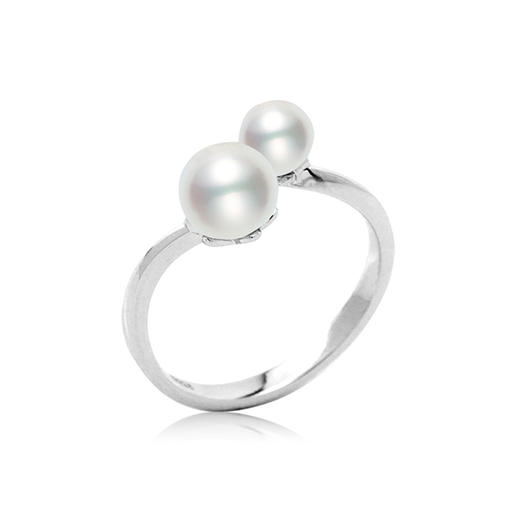 美裕 【承诺】银925淡水珍珠戒指 4.5-6.5mm白 105485 商品图0