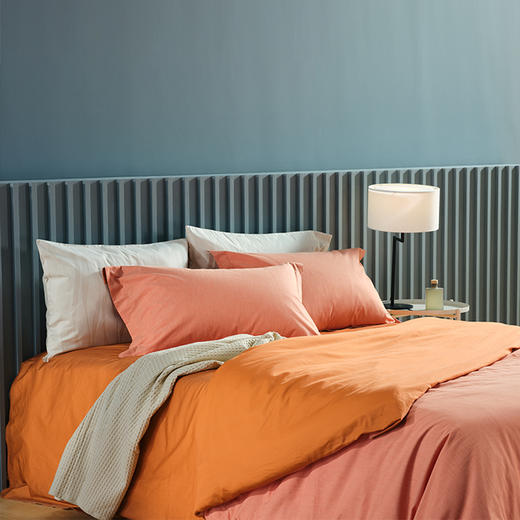 预售|新款Downland Coral 珊瑚缎彩四件套 200*230cm[福利品] 商品图3