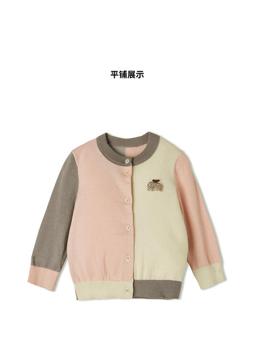 江南布衣婴童  22年春装新品短款开襟毛衫   YM1392510 商品图1