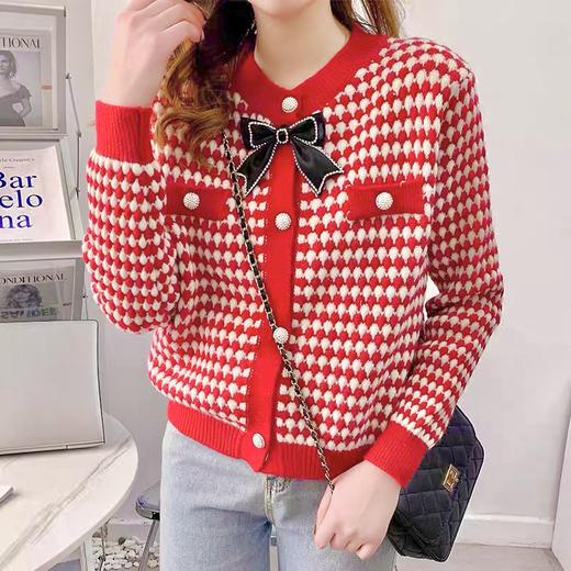 简牧羊小香风针织开衫 商品图2