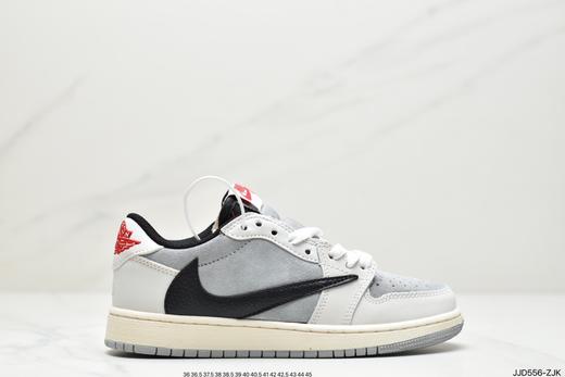 耐克Travis Scott x Air Jordan 1 Low倒勾低帮黑白灰运动板鞋CQ3227-111男女鞋 商品图0