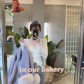 金蘑菇菇【晚安曼特宁】燕麦 钻钻 XS码 ！冬天需要的氛围感内搭小心机毛衣