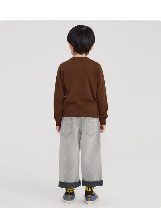 江南布衣婴童 22年春装新品 长袖套头羊绒衫  1MB373120 商品图7