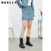 NEELLY纳俪商场同款牛仔半身裙短2022年春季新款高腰显瘦a字裙女 商品缩略图2