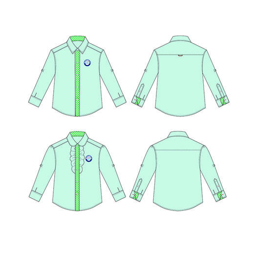 陶朱中心幼儿园-长袖衬衫 商品图0