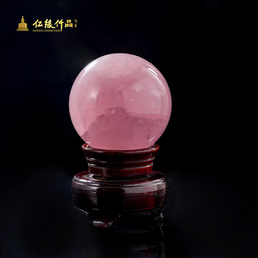 天然粉水晶球 商品图0