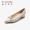 莱尔斯丹2022春夏新款尖头浅口中跟女单鞋3M35508 商品缩略图0