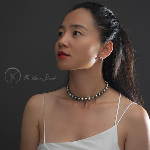 【简洁】系列 大溪地黑珍珠耳钉/经典作品 商品图3