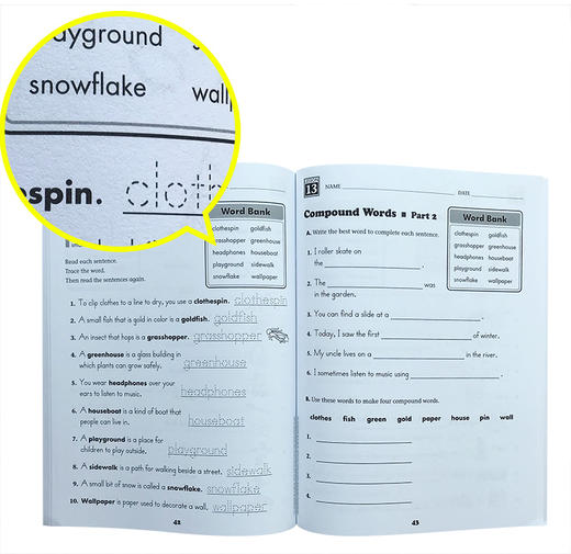 【5-12岁】学乐240个词汇 套装 主题词汇练习册 商品图2