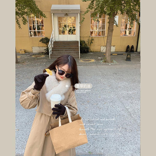 金蘑菇菇【轻奢大衣伴侣～】肥肥狐狸毛围脖～让外套变更精致 商品图3