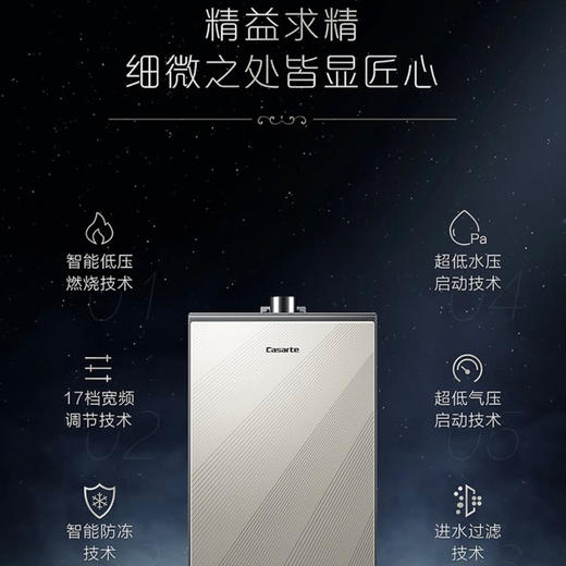 卡萨帝（Casarte）热水器JSQ31-16CJS(12T)云臻 商品图10