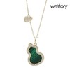 westory2022年新款黄金珐琅彩绿葫芦吊坠项链女款 商品缩略图2