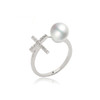 美裕 【刻爱】银925淡水珍珠戒指7-7.5mm白 105483 商品缩略图0