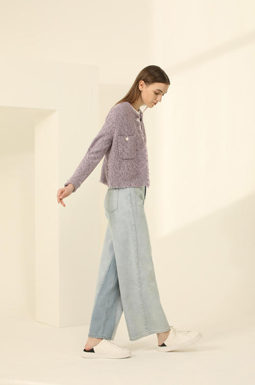 CARA 时尚贴兜针织开衫 KB221MKC0011 商品图8