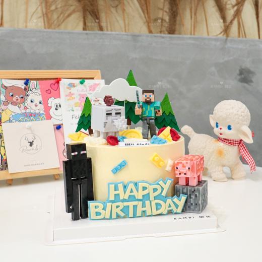 我的世界主题奶油蛋糕 商品图1