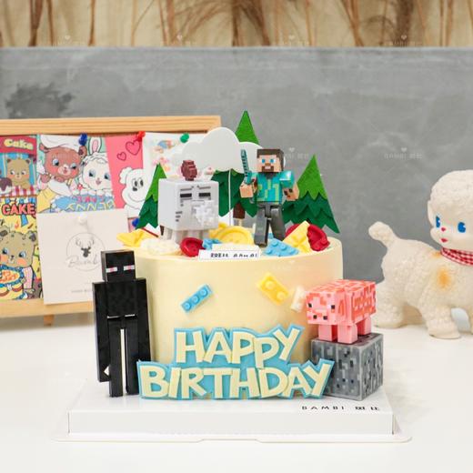我的世界主题奶油蛋糕 商品图0