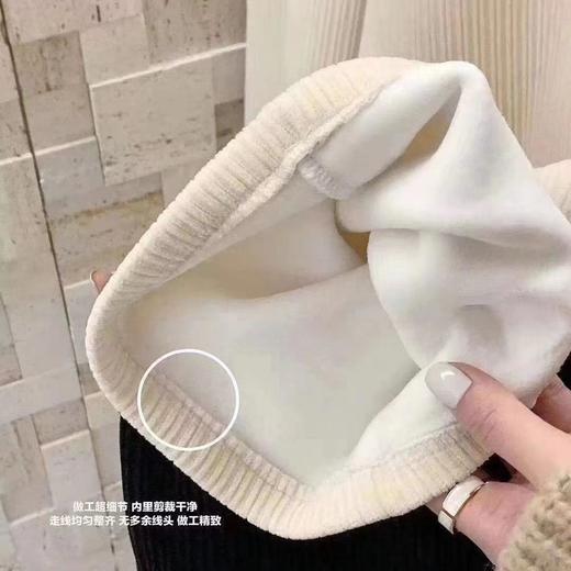 【雪尼尔 春秋款时尚百搭】秋冬加绒加厚新款2022慵懒风针织裤高腰小香风休闲长裤加厚天鹅绒奶油裤女 商品图2
