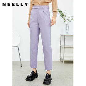 NEELLY纳俪商场同款西装裤高级感垂感直筒休闲裤女春季新款小个子N22012H01048