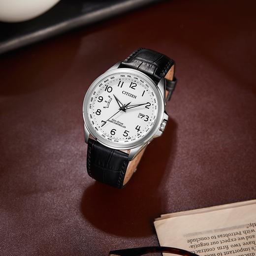 西铁城日本官方正品多局接收电波万年历光动能日历男表CB0250-17A 商品图9