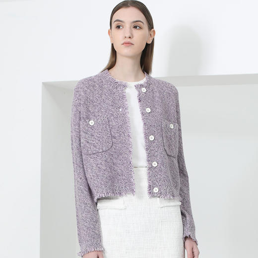 CARA 时尚贴兜针织开衫 KB221MKC0011 商品图0