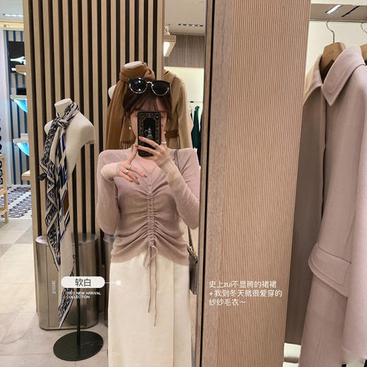 金蘑菇菇【橱窗半裙 巧克力 色 】必囤！奇妙叠片设计，巨巨巨藏肉收胯！ 商品图3