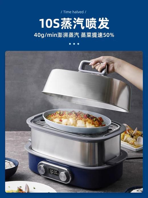 摩飞极速电蒸锅MR1168蒸汽锅多功能家用小型隔水蒸炖锅预约定时电蒸煮锅 商品图2