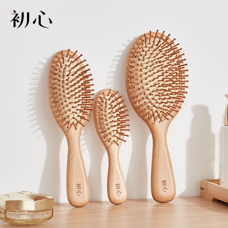 初心| 顺发气垫按摩梳子榉木方形椭圆气囊梳