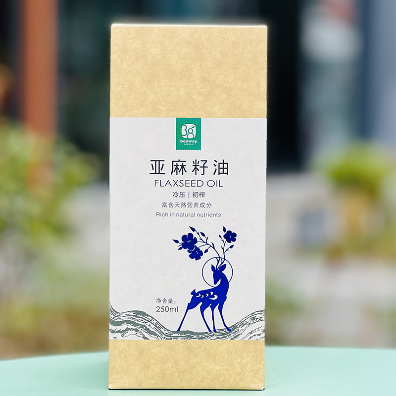 宁夏有机冷压初榨特级亚麻籽油  |  富含人体急需的脂肪酸，清香无苦味，低温初榨直接食用~