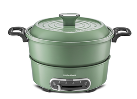 摩飞多功能电火锅家用分体式鸳鸯火锅烧烤肉蒸煮炒煎电煮锅mr9087