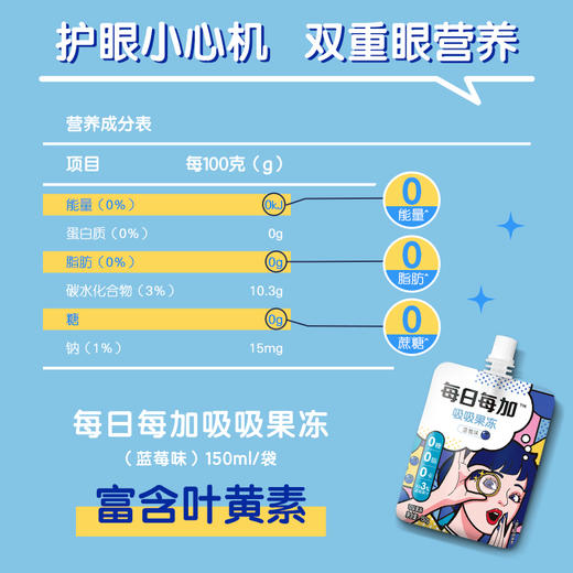 【10.13爱逛直播】两袋！50g每日每加吸吸果冻（白桃乌龙茶味/蓝莓味） 商品图2