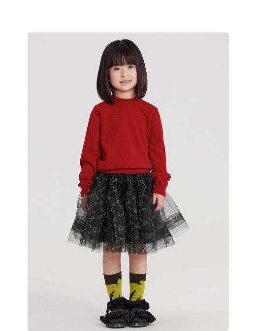 江南布衣婴童 22年春装新品 长袖套头羊绒衫  1MB373120 商品图8