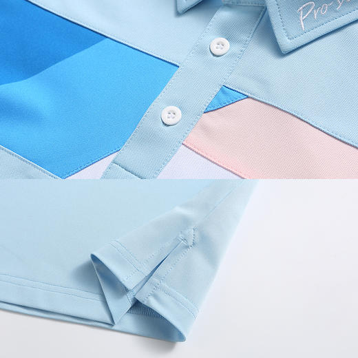 BLS-007B（PROSIMON高尔夫男款春夏短袖数码印花翻领设计Polo衫 商品图3