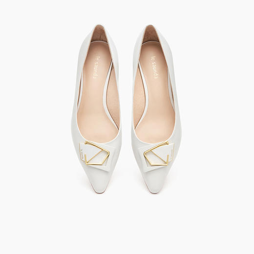 莱尔斯丹2022春夏新款时尚优雅几何饰扣女单鞋3M40233 商品图1