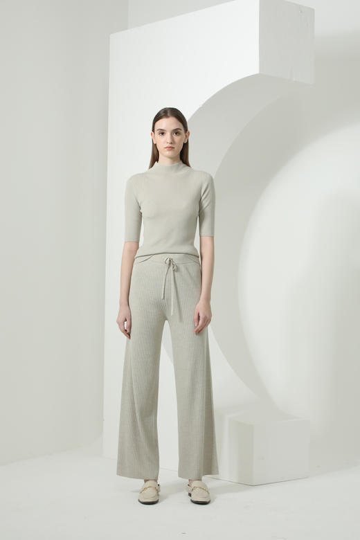 CARA时尚抽带针织长裤	KB221MKP0004 商品图0