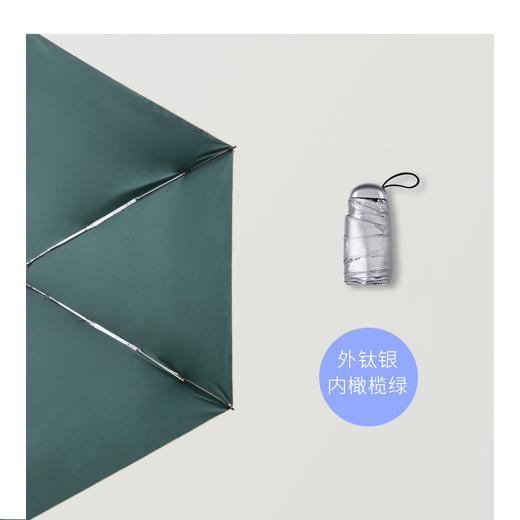 【小身材大伞面 轻松隔离紫外线】超小14cm钛银防晒防紫外线折叠伞晴雨伞两用便携钛金遮阳太阳伞女 商品图11