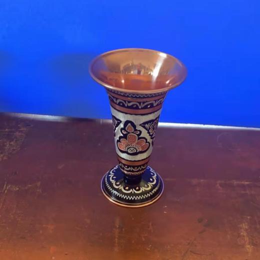 320151手工紫铜雕花珐琅彩-瓶H 13/6* 商品图3