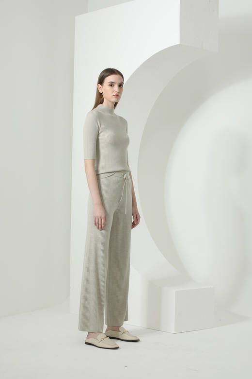 CARA时尚抽带针织长裤	KB221MKP0004 商品图1