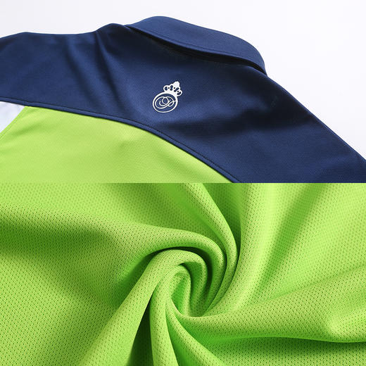 BLS-006B（PROSIMON高尔夫男款春夏短袖色块拼接翻领Polo衫) 商品图4