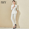 IWY/白色西装外套女春秋时尚气质职场白领女神范正装修身职业西服套装 21C12+P180 商品缩略图3