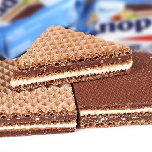 德国进口Knoppers诺帕斯威化饼干  |  牛奶榛子巧克力夹心网红饼干零食 ，优质原料，用心烘焙，，用脱脂鲜奶调配面浆，五层夹心完美融合~ 商品图1