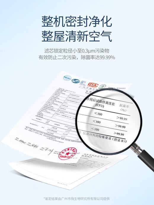 摩飞空气净化器MR3500家用去除甲醛吸烟除烟消毒机卧室宠物净化机 商品图3