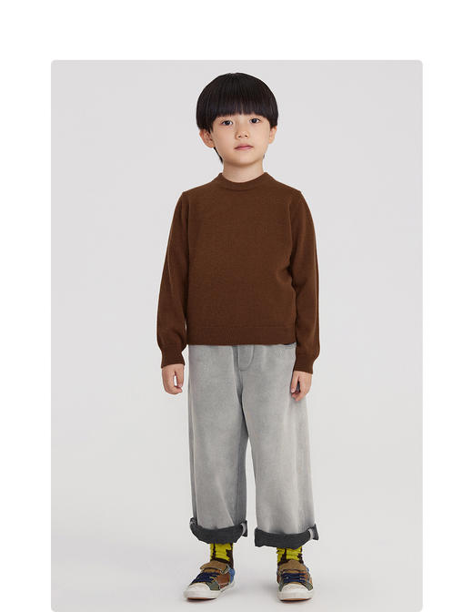 江南布衣婴童 22年春装新品 长袖套头羊绒衫  1MB373120 商品图4