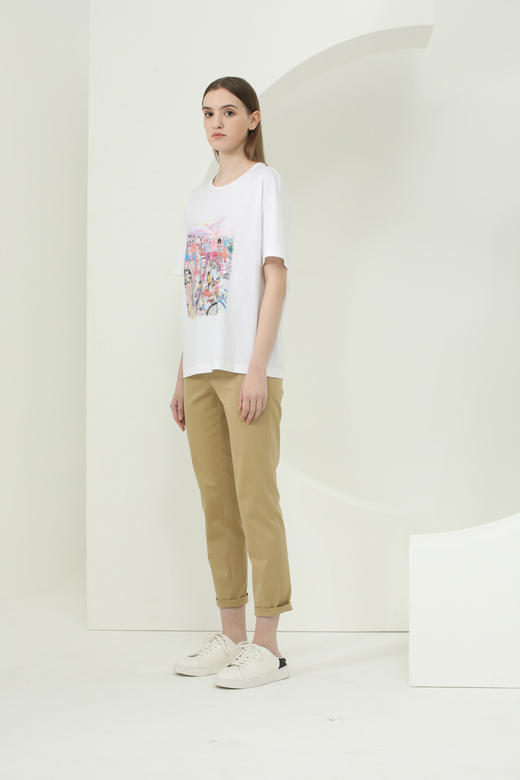 CARA印花圆领T恤	KB221MWT0113 商品图1