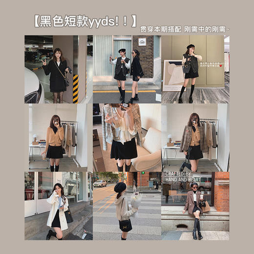 金蘑菇菇【时装周半裙】高腰不规则半身裙女遮胯显瘦A字短裙 商品图4