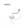 westory2022年新款小白蛇耳环高级感耳骨夹奢侈耳饰 商品缩略图0