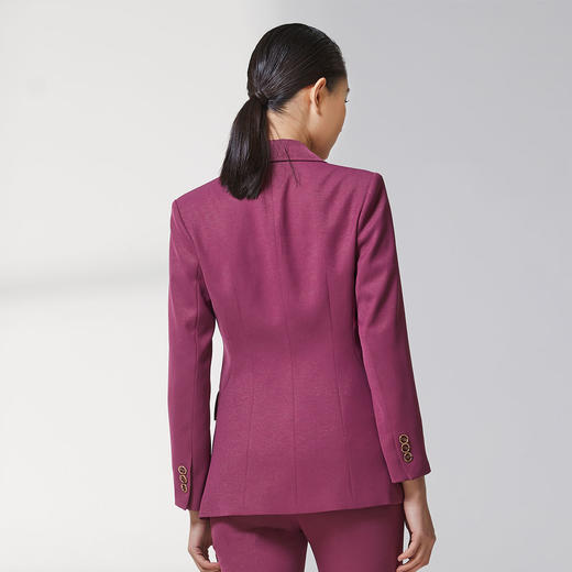 蓝地一粒扣戗驳领西服外套BLWCT001S00 商品图2