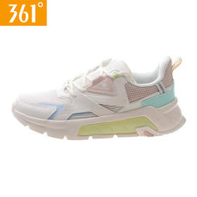 361度网面女鞋透气新品2022春拼色运动鞋女子老爹休闲鞋582216706