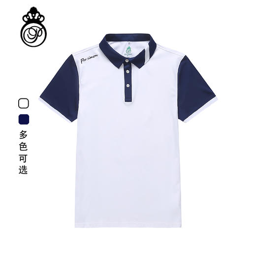 BLS-003A（PROSIMON高尔夫男款春夏短袖不对称翻领设计Polo衫) 商品图0