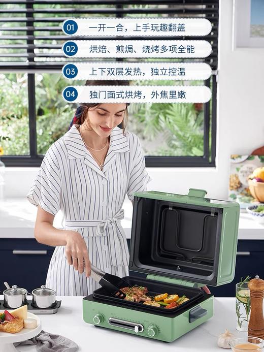 摩飞电烤箱家用大容量小型独立控温多功能烘焙煎烤蛋糕一体烧烤机 商品图1