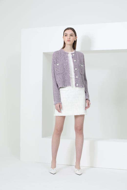 CARA 时尚贴兜针织开衫 KB221MKC0011 商品图5